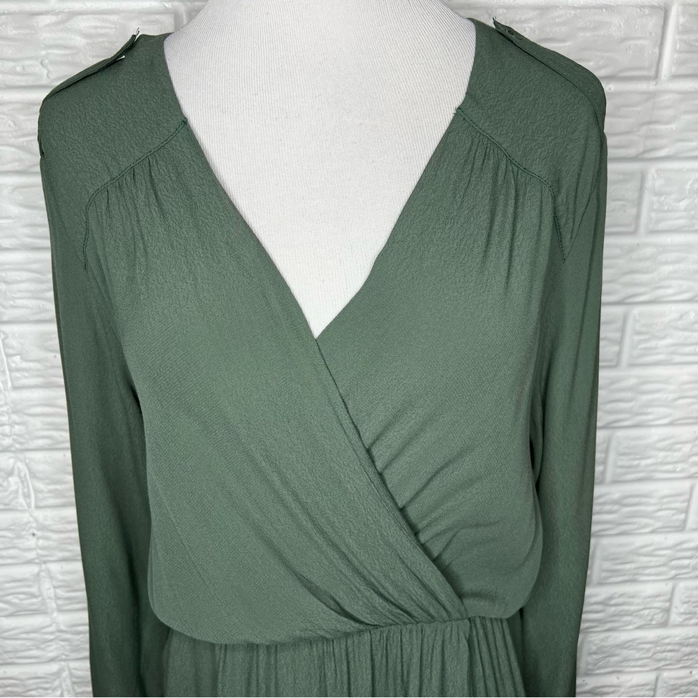 ANTHROPOLOGIE Maeve Lene Green Dress Size L - Picture 5 of 12